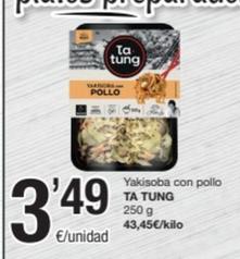 Oferta de Ta Tung - Yakisoba Con Pollo por 3,49€ en SPAR Fragadis