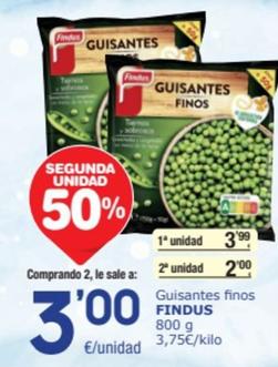 Oferta de Findus - Guisantes Finos por 3,99€ en SPAR Fragadis