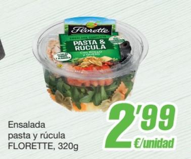Oferta de Florette - Ensalada Pasta Y Rucula por 2,99€ en SPAR Fragadis