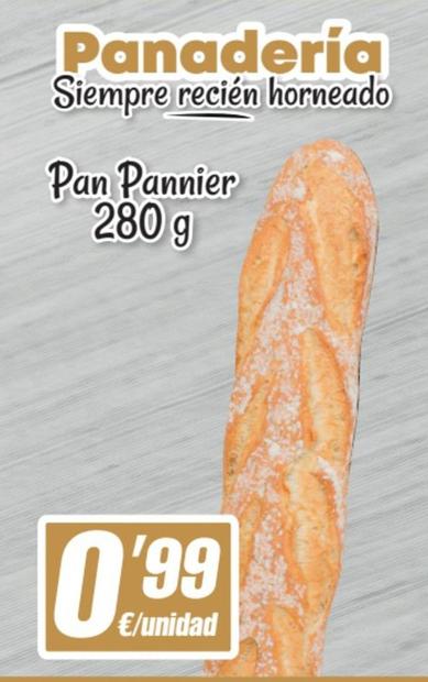 Oferta de Pan Pannier por 0,99€ en SPAR Fragadis