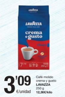 Oferta de Lavazza - Café Molido Crema Y Gusto por 3,09€ en SPAR Fragadis