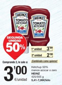 Oferta de Ketchup por 3,99€ en SPAR Fragadis