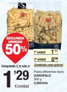 Oferta de Garofalo - Pasta  por 1,71€ en SPAR Fragadis
