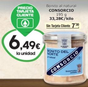 Oferta de Consorcio - Bonito Al Natural por 6,49€ en SPAR Fragadis