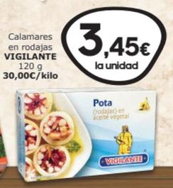 Oferta de Vigilante - Calamares En Rodajas por 3,45€ en SPAR Fragadis