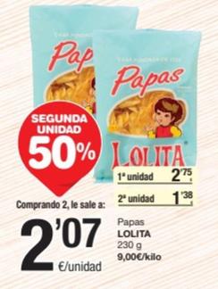 Oferta de Lolita - Papas por 2,75€ en SPAR Fragadis