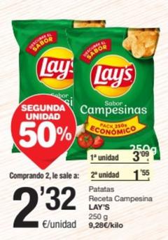 Oferta de Lay's - Patatas Receta Campesina por 3,09€ en SPAR Fragadis