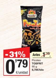 Oferta de Tosfrit - Picoteo por 0,79€ en SPAR Fragadis