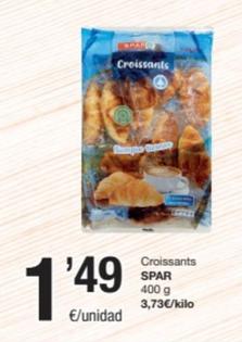 Oferta de Spar - Croissants por 1,49€ en SPAR Fragadis