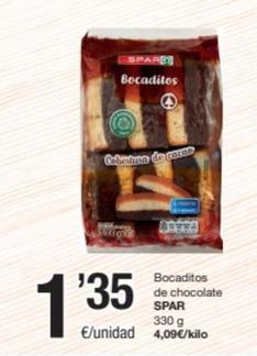 Oferta de Spar - Bocaditos De Chocolate por 1,35€ en SPAR Fragadis