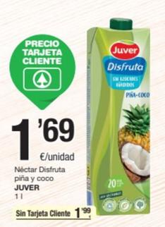 Oferta de Juver - Néctar Disfruta Piña Y Coco por 1,69€ en SPAR Fragadis