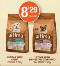 Oferta de Affinity - Ultima Mini Light Pollo , Bienestar Digestivo Salmon por 8,29€ en SPAR Fragadis