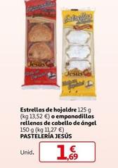 Oferta de Pastelería Jesús - Estrellas De Hojaldre O Empanadillas Rellenas De Cabello De Ángel por 1,69€ en Alcampo