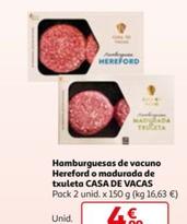 Oferta de Casa De Vacas - Hamburguesas De Vacuno Hereford O Madurada De Txuleta  por 4,99€ en Alcampo