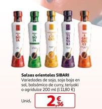 Oferta de Sibari - Salsas Orientales por 2,36€ en Alcampo