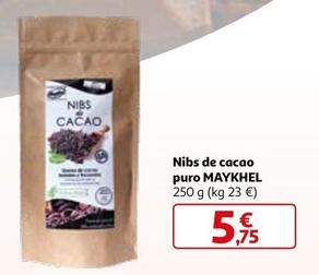 Oferta de Maykhel - Nibs De Cacao Puro por 5,75€ en Alcampo