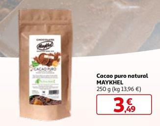 Oferta de Maykhel - Cacao Puro Natural  por 3,49€ en Alcampo