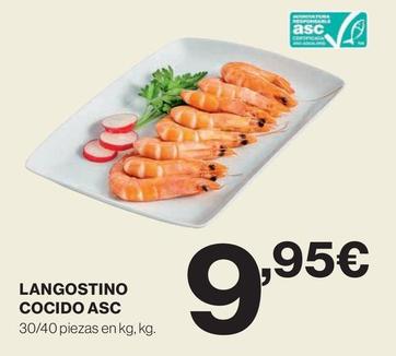 Oferta de Langostinos cocidos por 9,95€ en El Corte Inglés