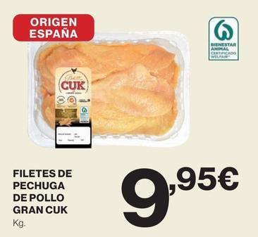 Oferta de Pechuga de pollo por 9,95€ en El Corte Inglés