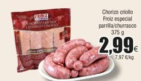 Oferta de Chorizo por 2,99€ en Froiz