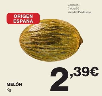 Oferta de Melón por 2,39€ en Supercor