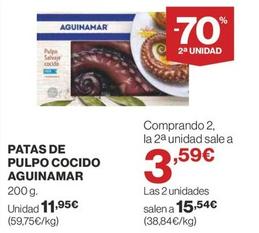 Oferta de Aguinamar - Patas De Pulpo Cocido por 11,95€ en Supercor Exprés