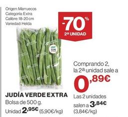 Oferta de Judia Verde Extra por 2,95€ en Supercor Exprés