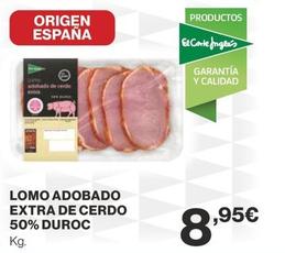 Oferta de Lomo Adobado Extra De Cerdo 50% Duroc por 8,95€ en Supercor Exprés