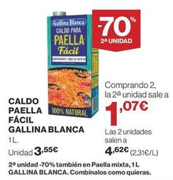 Oferta de Gallina Blanca - Caldo Paella Fácil por 3,55€ en Supercor Exprés