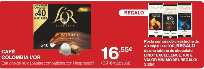 Oferta de L'or - Cafe Colombia por 16,55€ en Supercor Exprés