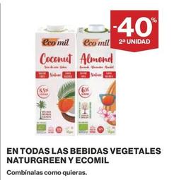 Oferta de Ecomil - En Todas Las Bebidas Vegetales Naturgreen en Supercor Exprés