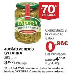 Oferta de Gvtarra - Judías Verdes por 3,19€ en Supercor Exprés