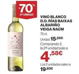 Oferta de Veiga Naum - Vino Blanco D.O. Rias Baixas Albarino por 15,25€ en Supercor Exprés