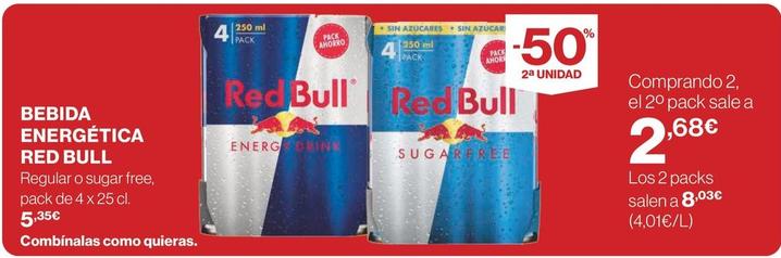 Oferta de Red Bull - Bebida Energética por 2,68€ en Supercor Exprés