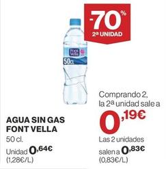 Oferta de Font Vella - Agua Sin Gas por 0,64€ en Supercor Exprés