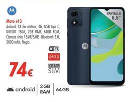 Oferta de Smartphones Motorola por 74€ en Zbitt