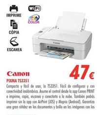 Oferta de Impresora Canon por 47€ en Zbitt