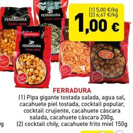 Oferta de Frutos secos por 1€ en Hiperber