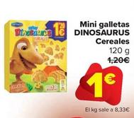 Oferta de Galletas Dinosaurus por 1€ en Carrefour Market