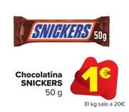 Oferta de Chocolate por 1€ en Carrefour Market