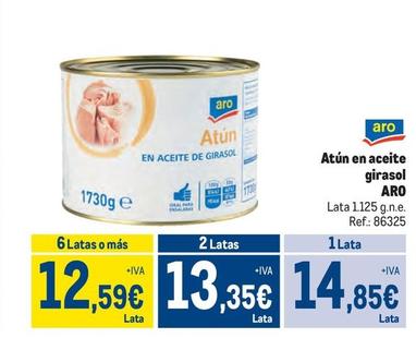 Oferta de Atún en aceite de girasol por 14,85€ en Makro
