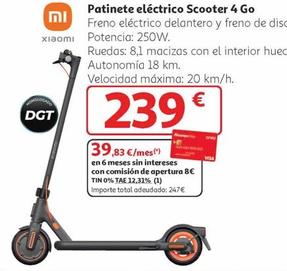 Oferta de Patinete eléctrico por 239€ en Alcampo
