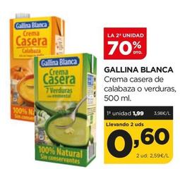 Oferta de Gallina Blanca - Crema Casera Calabaza O Verduras por 1,99€ en Alimerka