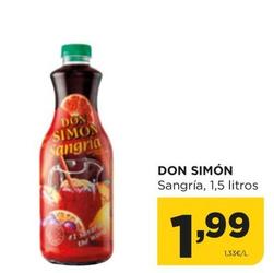 Oferta de Don Simón - Sangría por 1,99€ en Alimerka