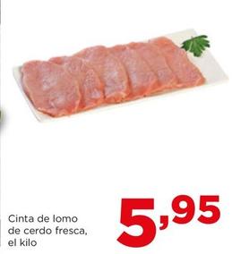 Oferta de Cinta De Lomo De Cerdo Fresca por 5,95€ en Alimerka