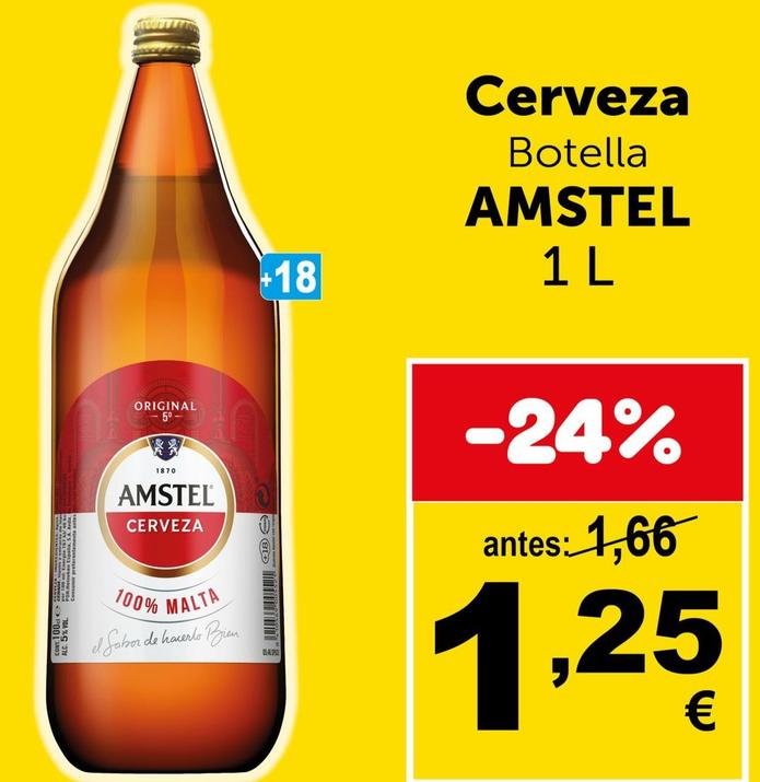 Oferta de Cerveza por 1,25€ en Masymas