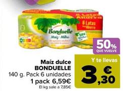 Oferta de Bonduelle - Maíz Dulce  por 6,59€ en Carrefour