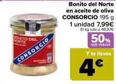 Oferta de Consorcio - Bonito Del Norte En Aceite De Oliva  por 7,99€ en Carrefour