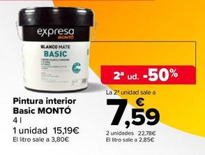 Oferta de Montó - Pintura Interior  Basic  por 15,19€ en Carrefour