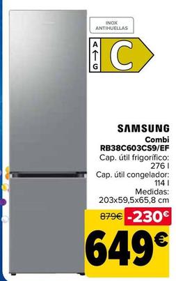 Oferta de Samsung - Combi Rb38C603Cs9Ef por 649€ en Carrefour